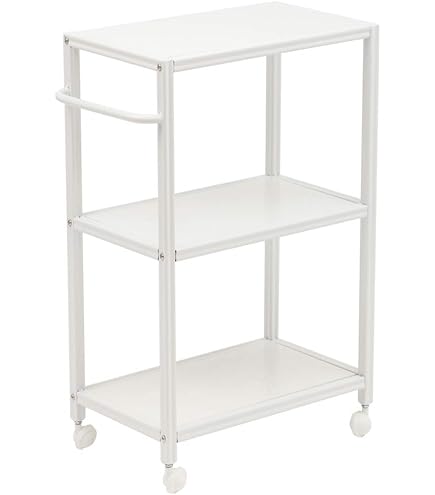 Amazon.co.jp: 大型 ガラスワゴン 3段 幅58.5×奥行42×高さ82.5cm